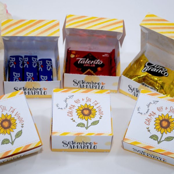 Setembro Amarelo- Caixa Para Lembrancinhas - Para Montar 15u
