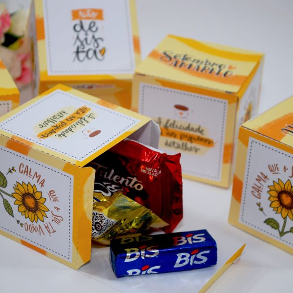 Setembro Amarelo - Caixinha Para Brindes