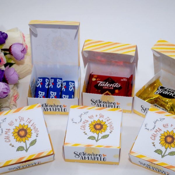 Setembro Amarelo- Caixa Para Lembrancinhas - Para Montar 15u