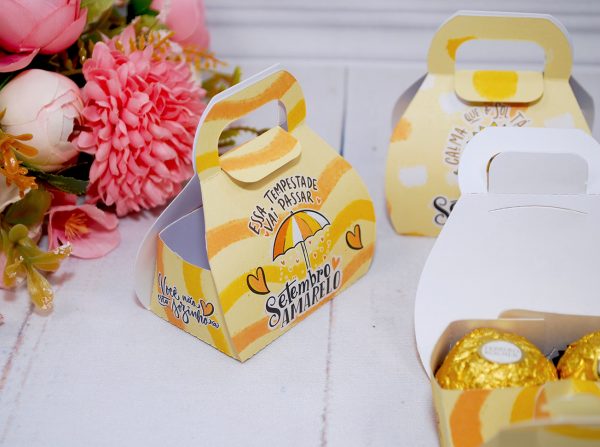 Setembro Amarelo Caixinhas para bombons doces diversos