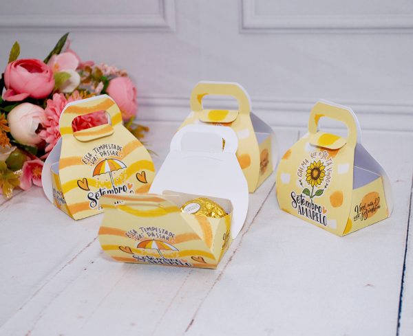 Setembro Amarelo Caixinhas para bombons doces diversos