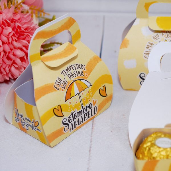 Setembro Amarelo Caixinhas para bombons doces diversos