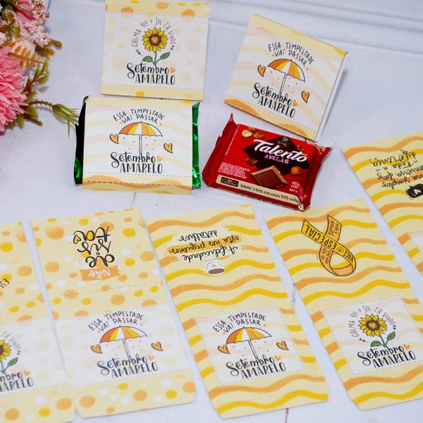 Setembro Amarelo Capinha para Mini Talento Pegue&monte