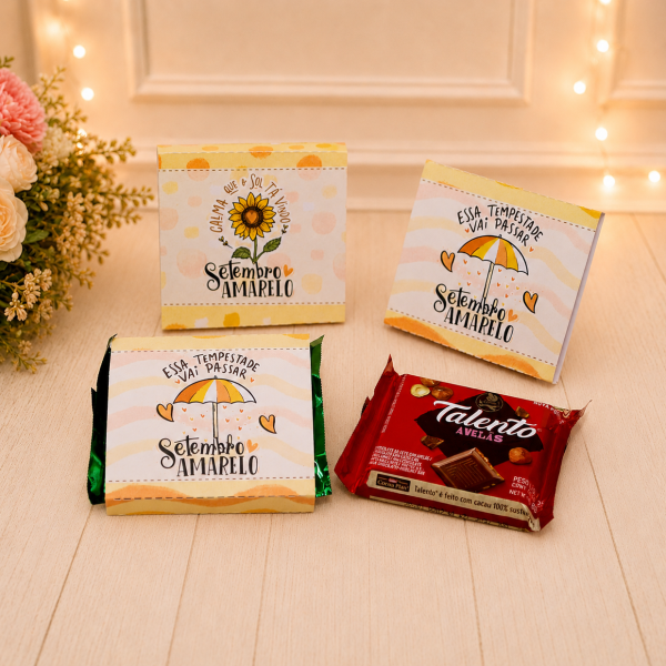 Setembro Amarelo Capinha para Mini Talento Pegue&monte