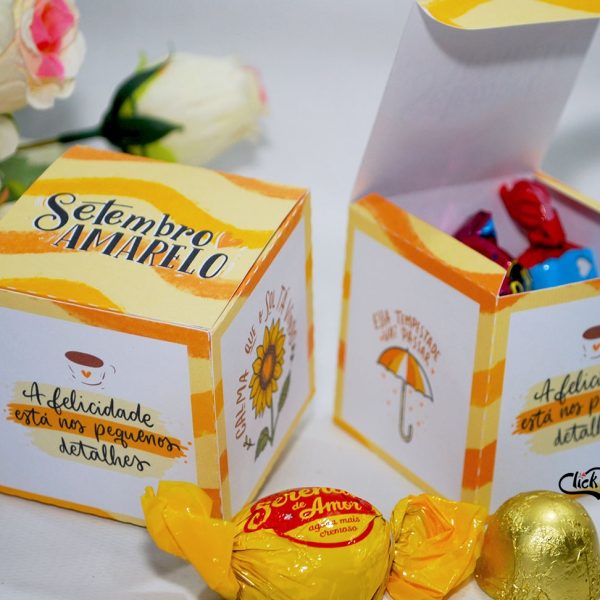 Setembro Amarelo - Caixinha Para Brindes