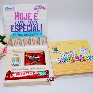 Aniversário De  Funcionário Caixa para Talento E Prestigio