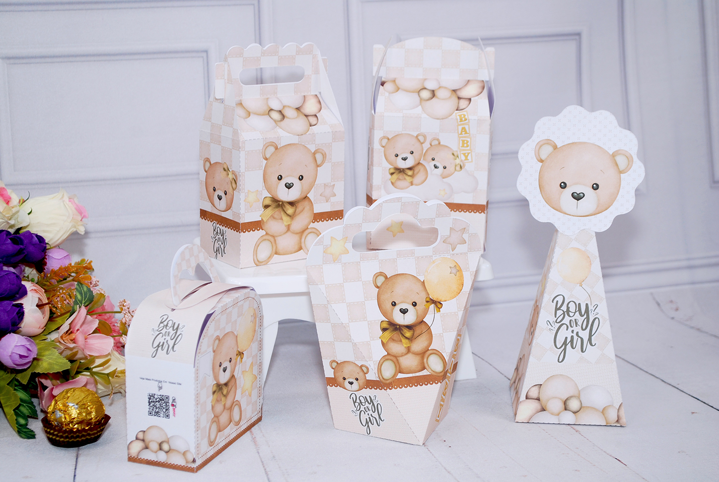 1 lembrancinha chá revelaçao ursinho marrom (2)