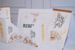Kit Decorativo para Mesas de Convidados Chá Revelação Ursinho Marrom