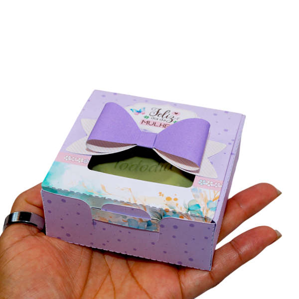 Dia Das Mulheres Caixinha para Sabonete com lacinho