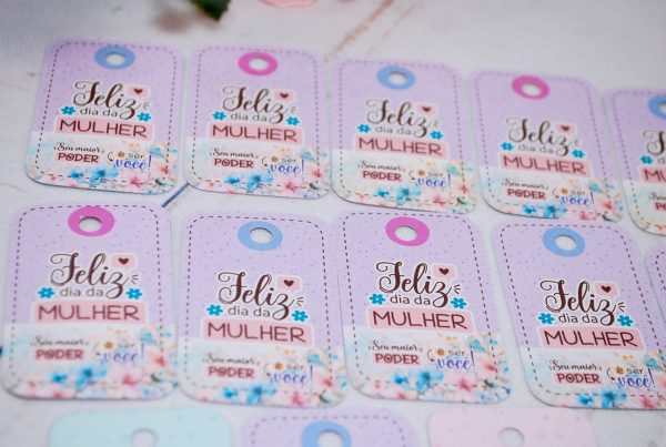 Dia Das Mulheres Mini Tag / Cartãozinho  para lembrancinhas