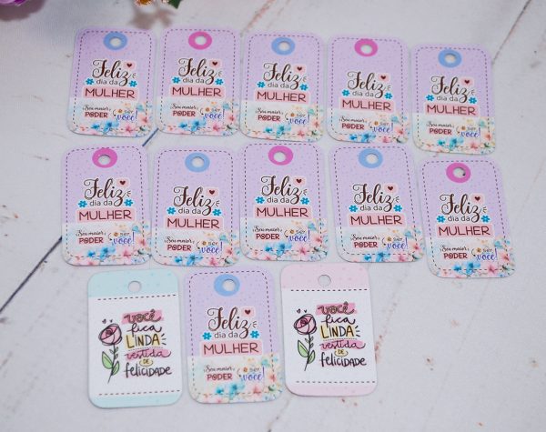 Dia Das Mulheres Mini Tag / Cartãozinho  para lembrancinhas