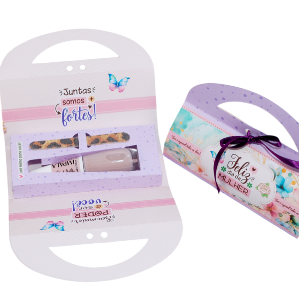 Dia Das Mulheres Caixinha Para Esmalte E Lixa - Para Colar