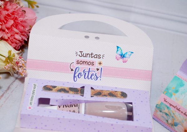 Dia Das Mulheres Caixinha Para Esmalte E Lixa - Para Colar