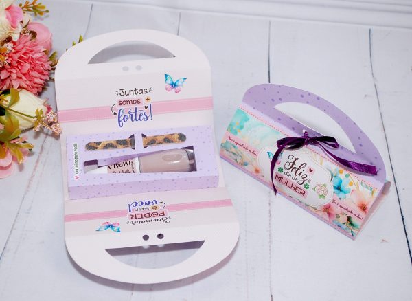 Dia Das Mulheres Caixinha Para Esmalte E Lixa - Para Colar