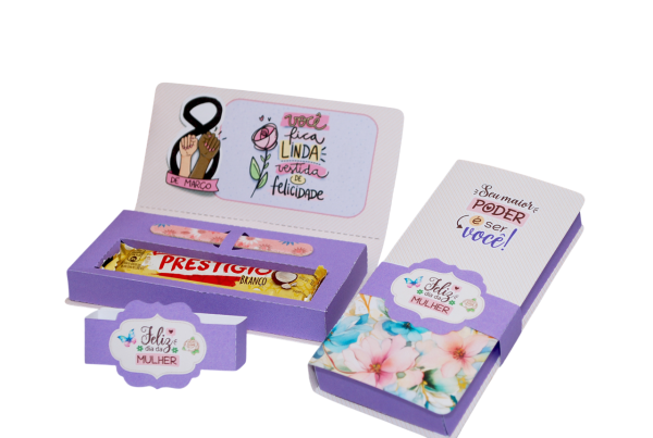 Dia Das Mulheres Caixinha Para Prestigio - Pegue e Monte