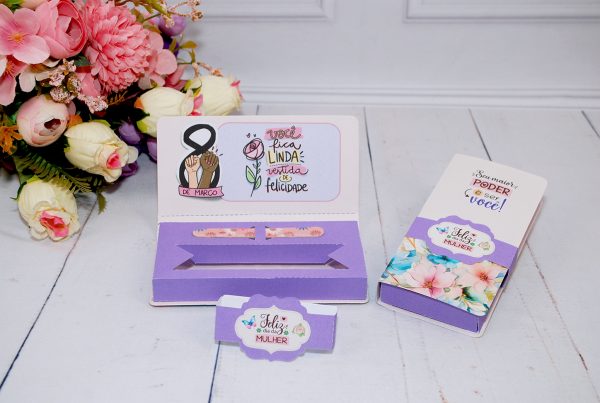 Dia Das Mulheres Caixinha Para Prestigio - Pegue e Monte