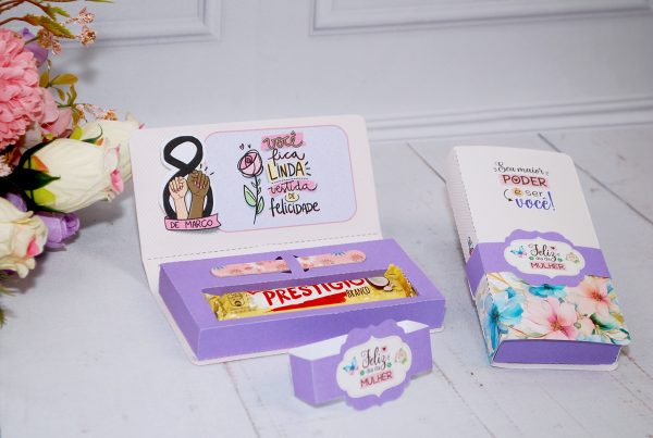 Dia Das Mulheres Caixinha Para Prestigio - Pegue e Monte