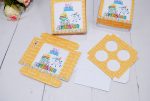 Lembrancinha Aniversário Funcionários Caixinha para 4 Doces Pegue Monte