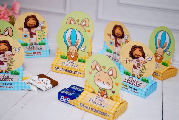 Páscoa Caixinha Porta Bis - Pegue e Monte