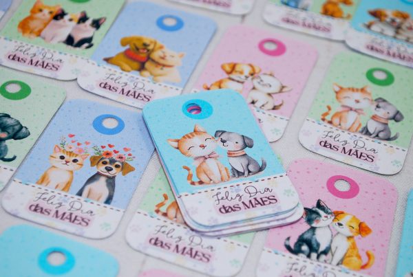 Dia das Mães Mini Tag Cartãozinho para Lembrancinhas