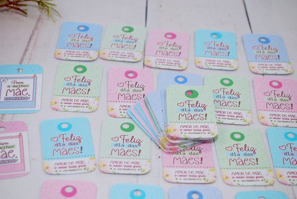 Dia das Mães Mini Tag Cartãozinho para Lembrancinhas