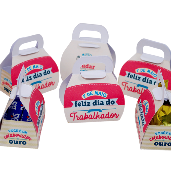 Dia do Trabalhador Caixinha Para Mimos e Lembrancinhas Pegue e Monte