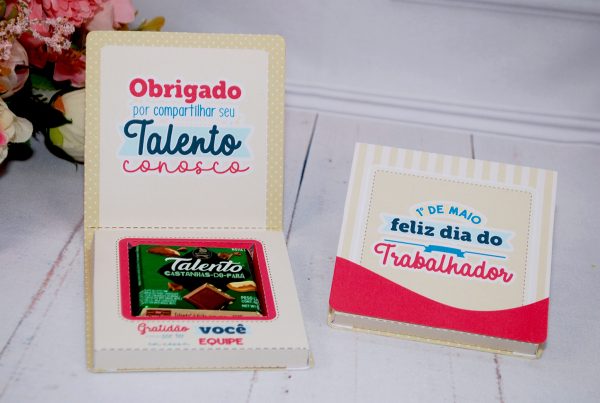 Dia do Trabalhador Caixinha para Mini Talento Pegue e Monte
