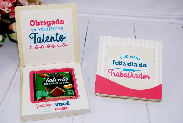 Dia do Trabalhador Caixinha para Mini Talento Pegue e Monte