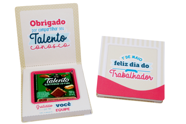 Dia do Trabalhador Caixinha para Mini Talento Pegue e Monte