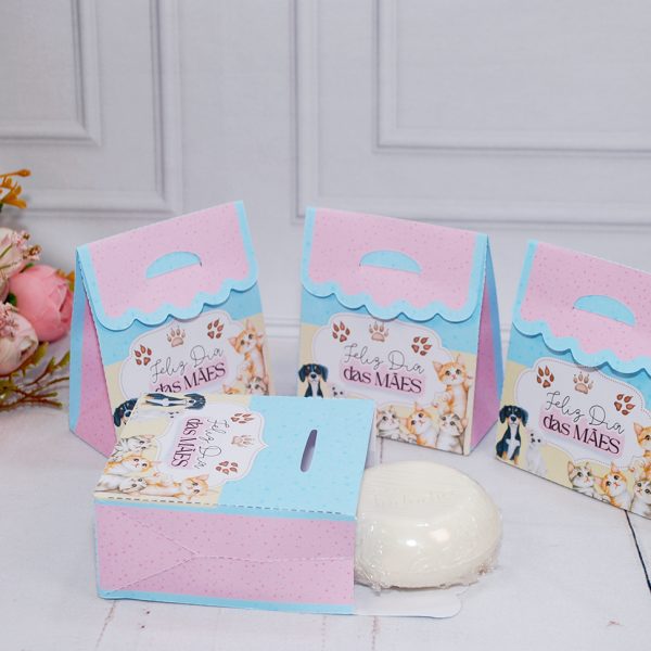 Dia das Mães Caixa Tipo Bolsinha Para Mimos Pegue e Monte