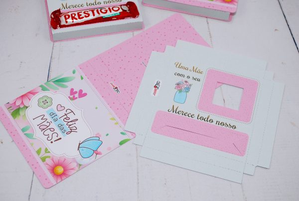 Dia das Mães Caixinha Para Talento e Prestigio Pegue e Monte