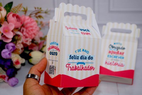 Dia do Trabalhador Caixinha Para Lembrancinha Pegue e Monte