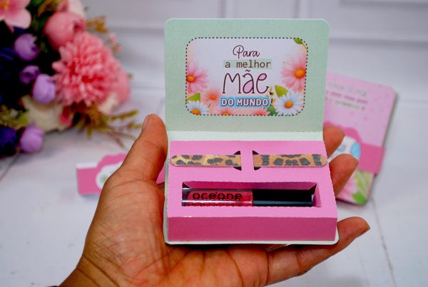 Dia das Mães Caixinha M. de Cacau e Mini Lixa Pegue e Monte