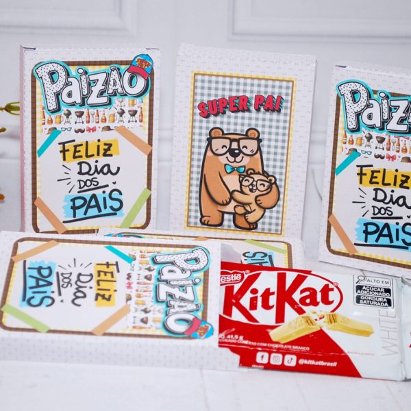 Lembrancinha Dia dos Pais Caixinha para KIT KAT