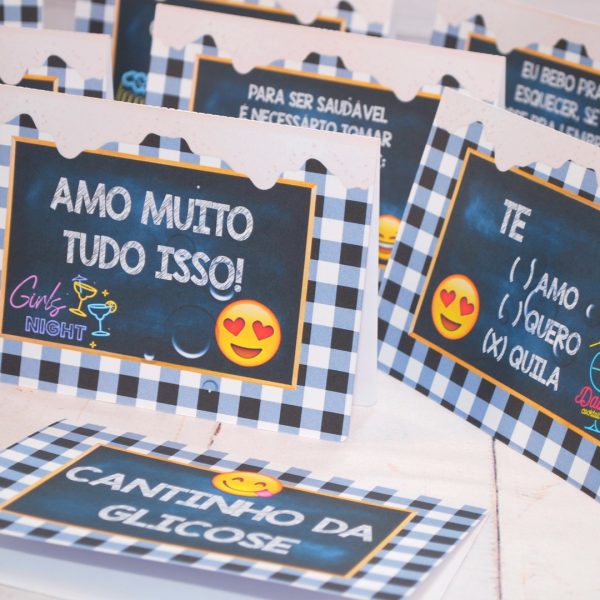 Plaquinhas 14x20cm com frases divertidas tema BOTECO