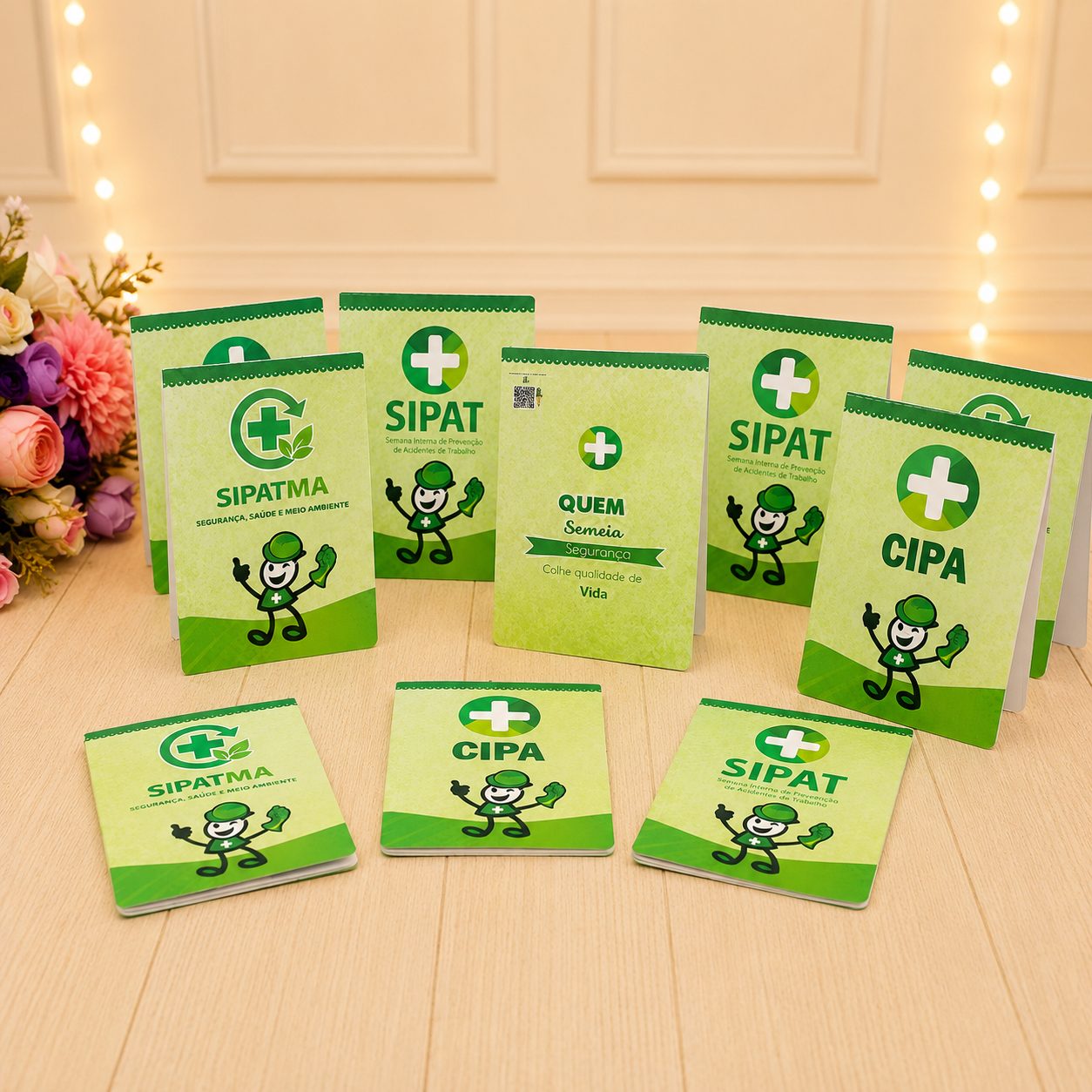 Mini plaquinhas decorativas para mesas CIPA SIPAT SIPATMA