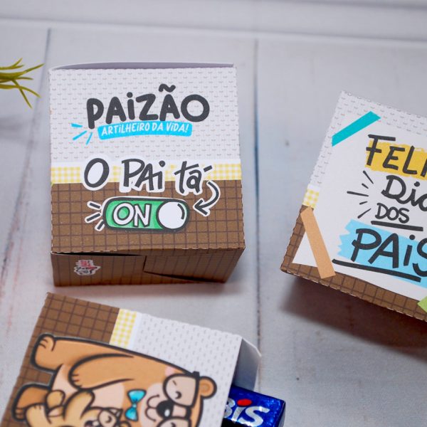 Lembrancinha Dia dos Pais Caixinha para Mimos e Lembrancinha