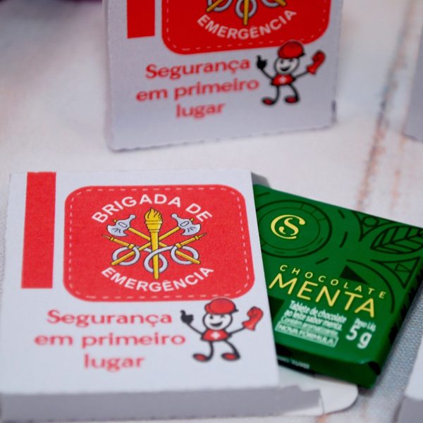 Lembrancinha Brigada de Emergência Mini Caixinha para chicletes ou mini tabletes