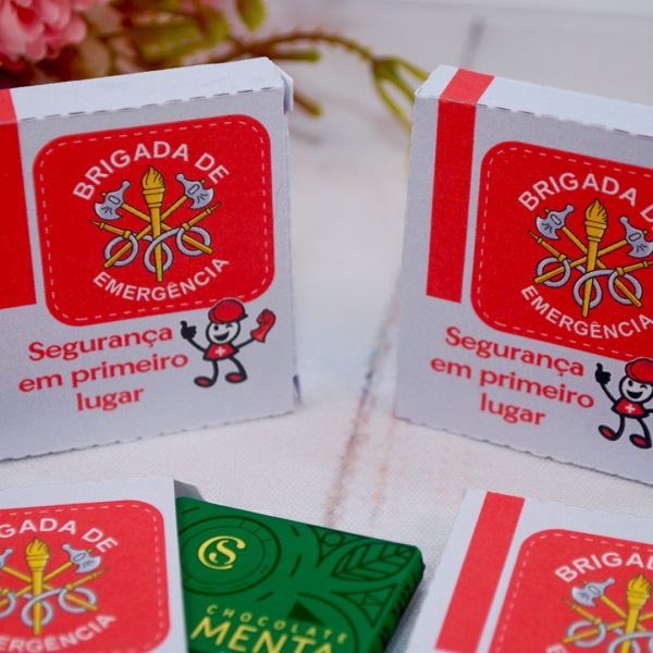 Lembrancinha Brigada de Emergência Mini Caixinha para chicletes ou mini tabletes