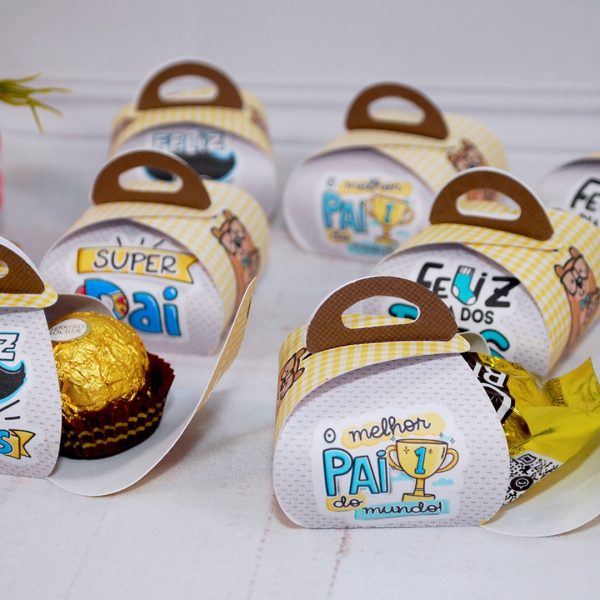 Lembrancinha para Dia dos Pais Porta Bombons