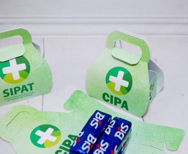 Lembrancinha CIPA, SIPAT e SIPATMA Caixa Para Brindes