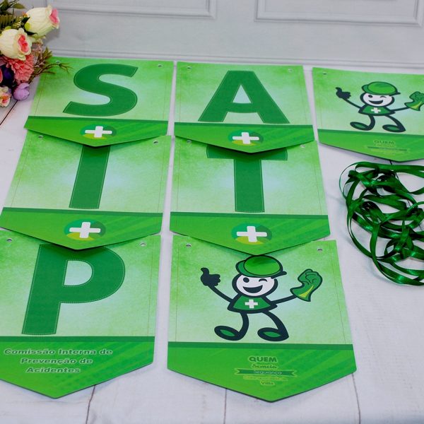 Varal de Letras Bandeirola SIPAT Decoração
