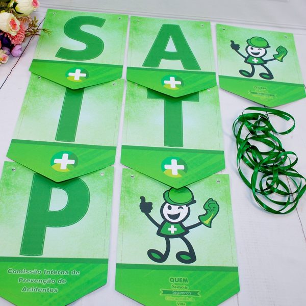 Varal de Letras Bandeirola SIPAT Decoração