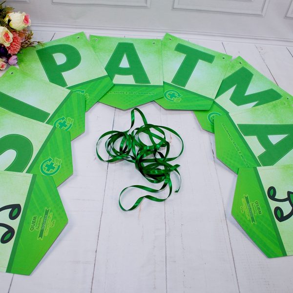 Varal de Letras Bandeirola SIPATMA Decoração