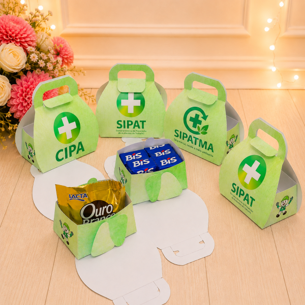 Lembrancinha CIPA, SIPAT e SIPATMA Caixa Para Brindes