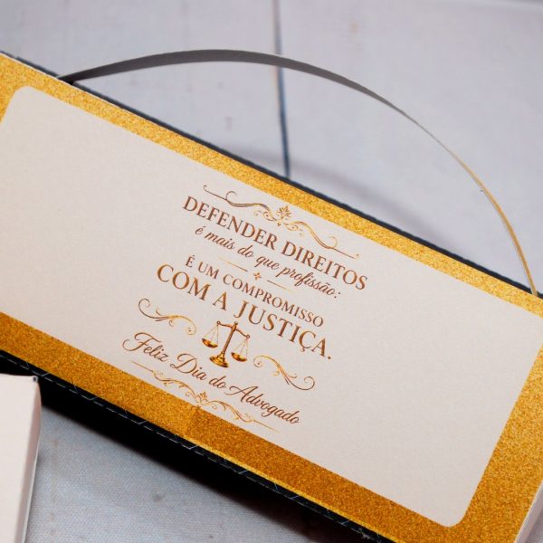 Lembrancinha Dia do Advogado Caixinha para Caixa de Bis
