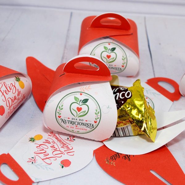 Dia do Nutricionista Porta Bombom para Lembrancinha