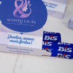 Agosto Lilás Porta Bis Duplo para Lembrancinha