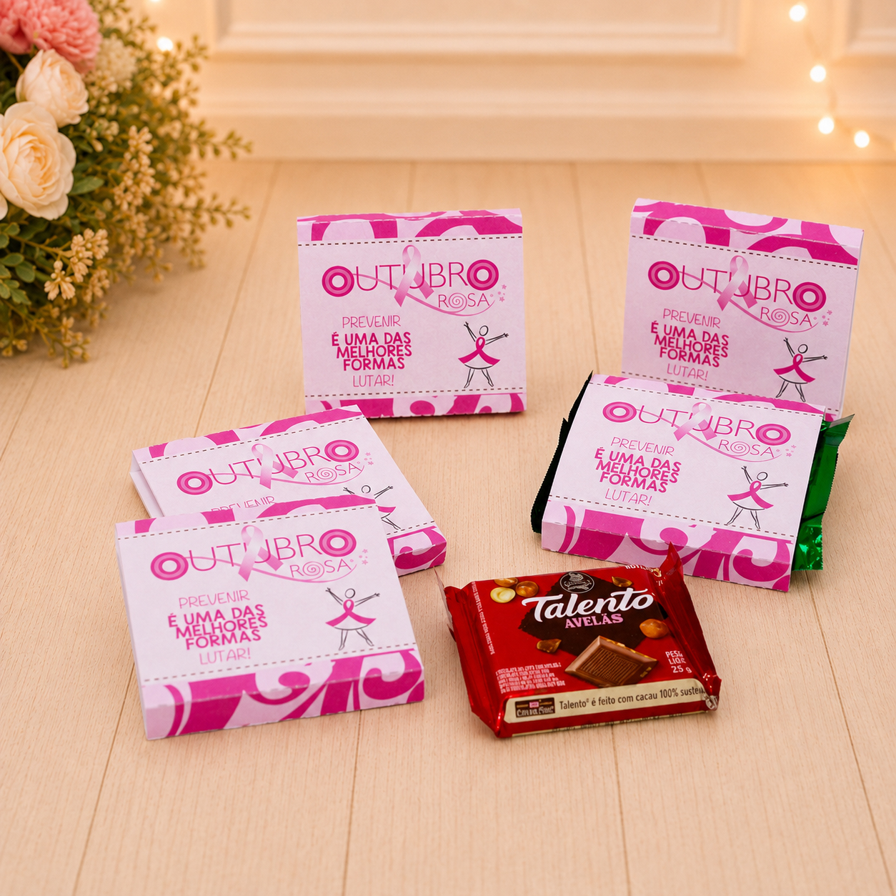 Outubro Rosa — Capinha para Mini Talento