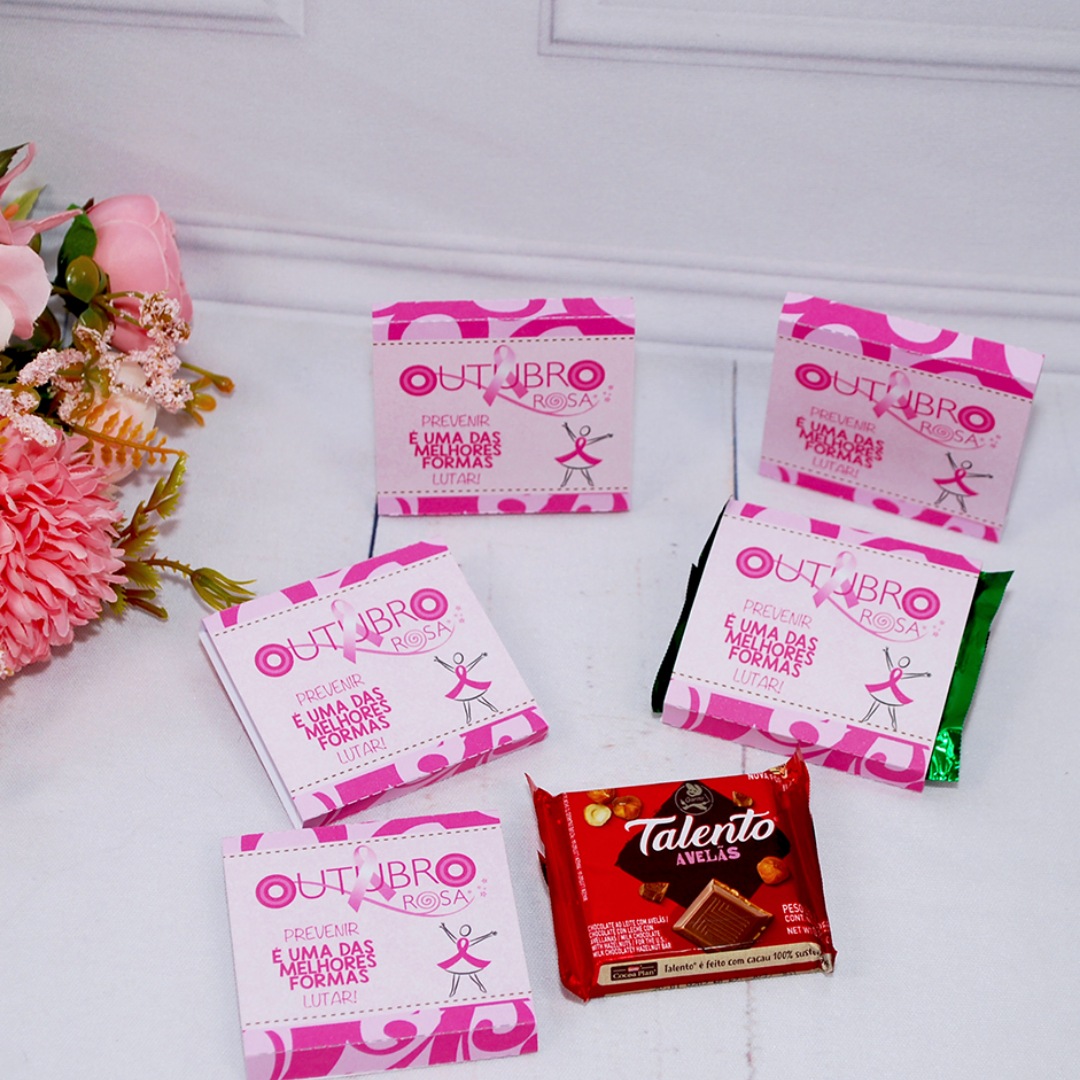 Outubro Rosa — Capinha para Mini Talento montada